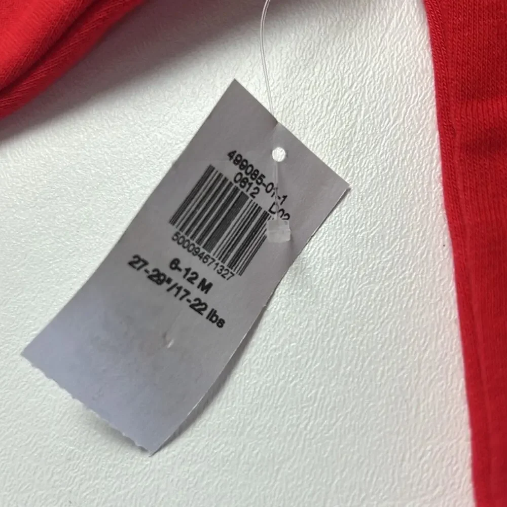 Old Navy Baby Red Graphic Crewneck Long Sleeve Cold Weather Sweatshirt Sz 6-12M